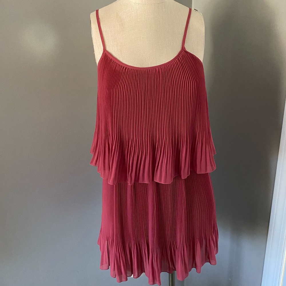 LC Lauren Conrad Rose Pink Flapper Dress X-Small